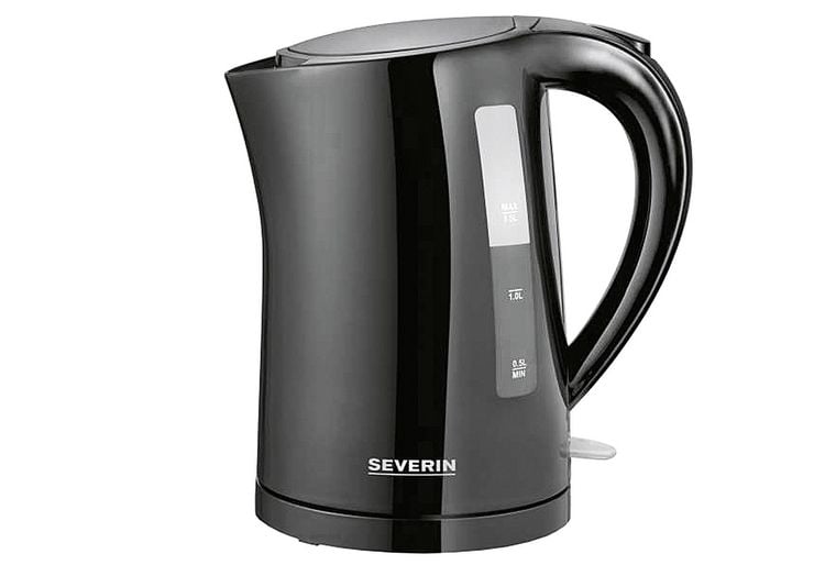 Produktbild: Severin 3498 Wasserkocher schnurlos Schwarz Fassungsverm&ouml;gen: 1.5l