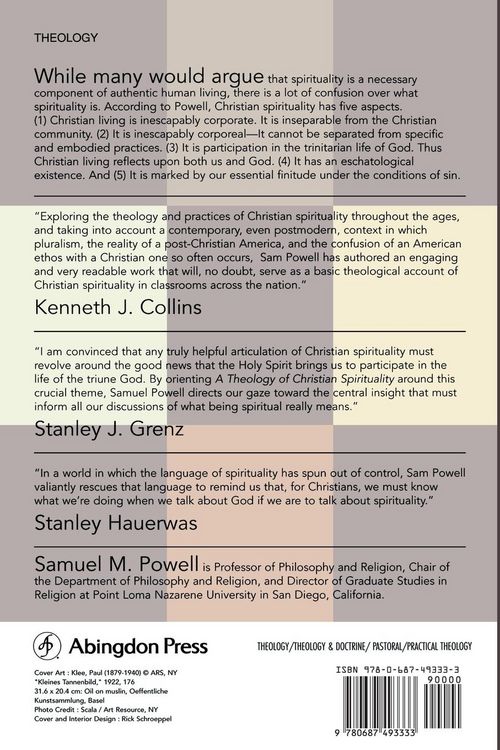 Produktbild: A Theology of Christian Spirituality