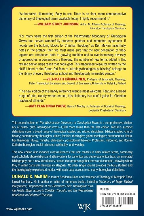 Produktbild: The Westminster Dictionary of Theological Terms, 2nd Ed (Paperback)