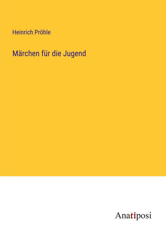 Produktbild: M&auml;rchen f&uuml;r die Jugend