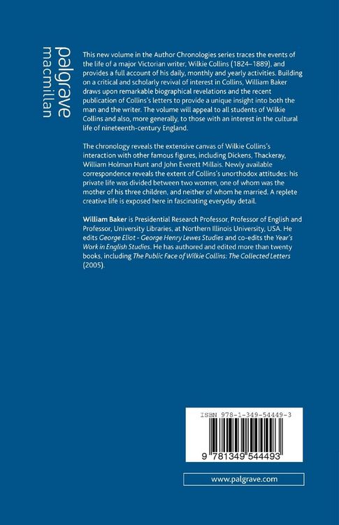 Produktbild: A Wilkie Collins Chronology