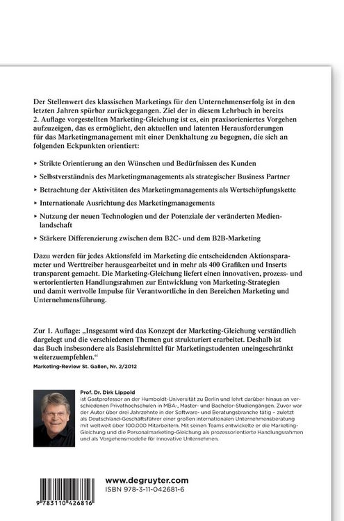 Produktbild: Die Marketing-Gleichung