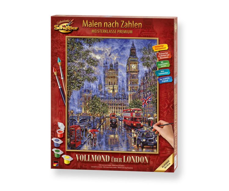 Produktbild: Malen nach Zahlen - Vollmond &uuml;ber London