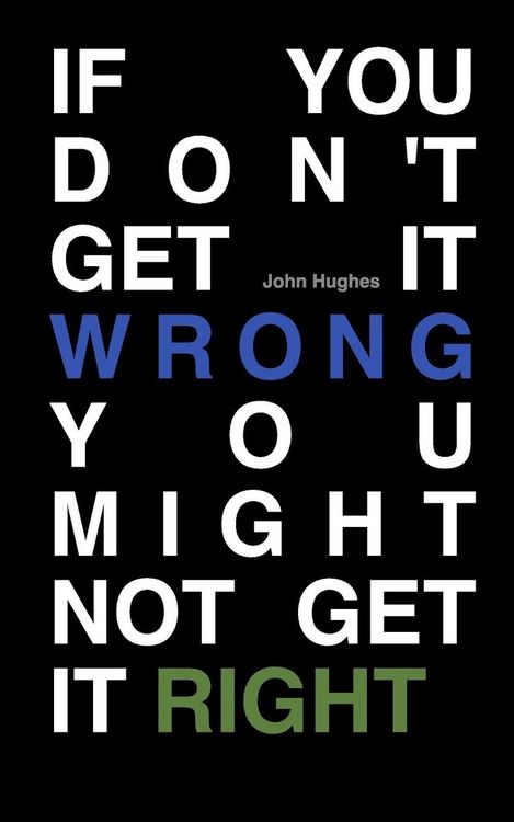 Produktbild: If You Don't Get It Wrong You Might Not Get It Right