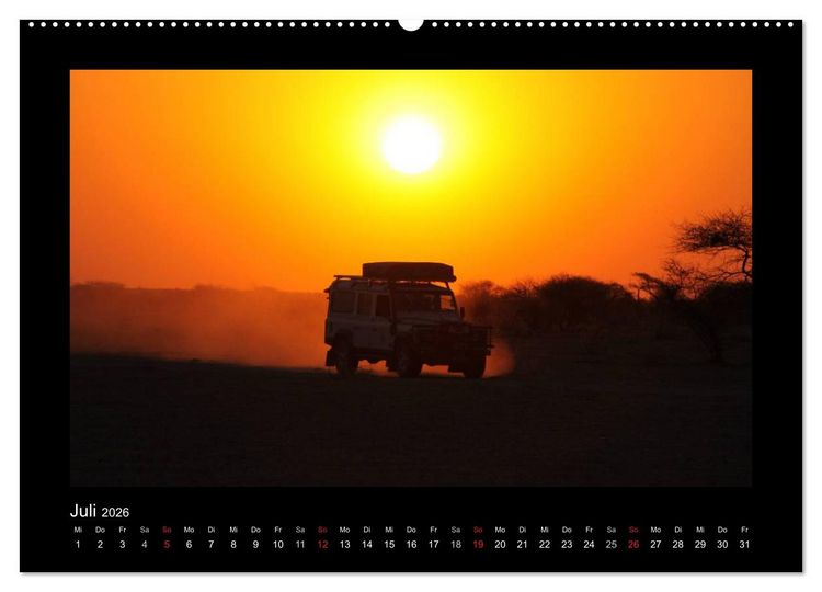 Produktbild: Land Rover Defender - Unterwegs in Afrika (hochwertiger Premium Wandkalender 2026 DIN A2 quer), Kunstdruck in Hochglanz