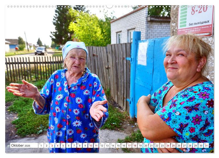 Produktbild: Dorfidylle - Landleben in Russland (hochwertiger Premium Wandkalender 2026 DIN A2 quer), Kunstdruck in Hochglanz