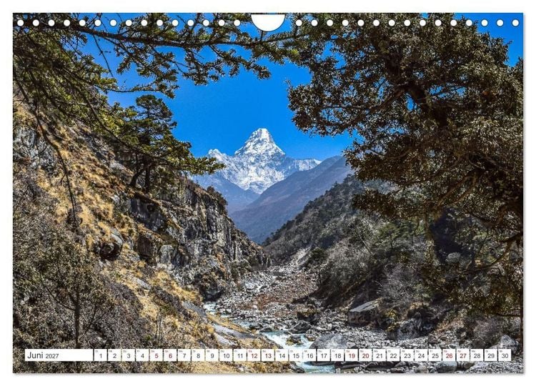 Produktbild: Nepal- Trekking durchs Hochgebirge (Wandkalender 2027 DIN A4 quer), CALVENDO Monatskalender