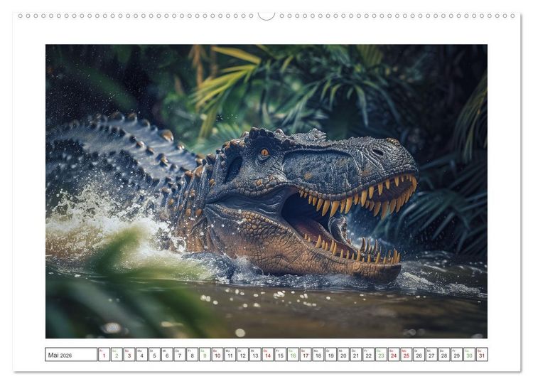 Produktbild: Giganten der Urzeit (Wandkalender 2026 DIN A2 quer), CALVENDO Monatskalender