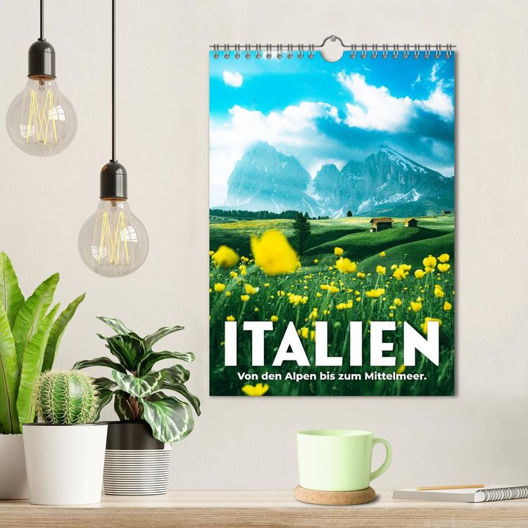 Produktbild: Italien - Von den Alpen bis zum Mittelmeer. (Wandkalender 2026 DIN A4 hoch), CALVENDO Monatskalender