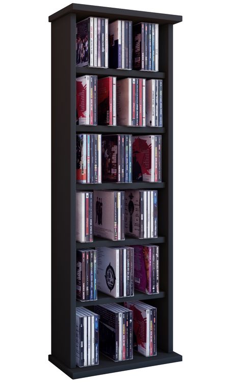 Produktbild: Holz CD DVD Stand Regal Schrank St&auml;nder Vostan