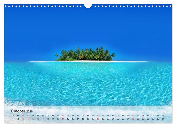 Produktbild: S&uuml;dseetr&auml;ume. Paradiese im Pazifik (Wandkalender 2026 DIN A3 quer), CALVENDO Monatskalender