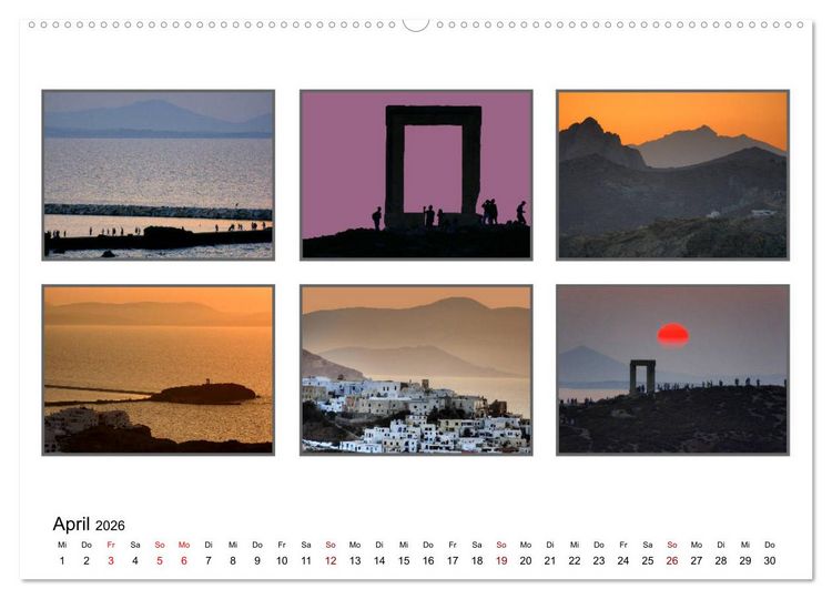 Produktbild: KYKLADEN Dem Licht ganz nah (hochwertiger Premium Wandkalender 2026 DIN A2 quer), Kunstdruck in Hochglanz