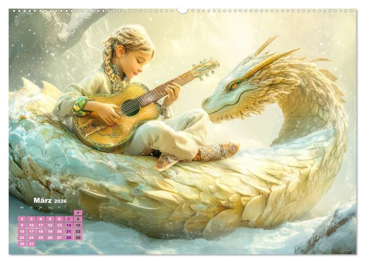 Produktbild: Fantasie ist Trumpf - Ein Blick in eine Fantasiewelt (hochwertiger Premium Wandkalender 2026 DIN A2 quer), Kunstdruck in Hochglanz