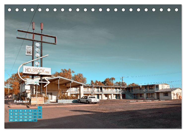 Produktbild: Historic Route 66 - National Scenic Byway (Tischkalender 2026 DIN A5 quer), CALVENDO Monatskalender