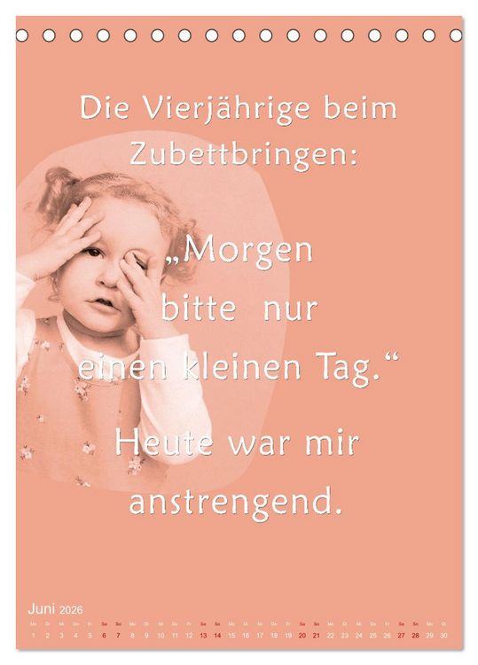 Produktbild: Willkommen im Familienalltag (Tischkalender 2026 DIN A5 hoch), CALVENDO Monatskalender