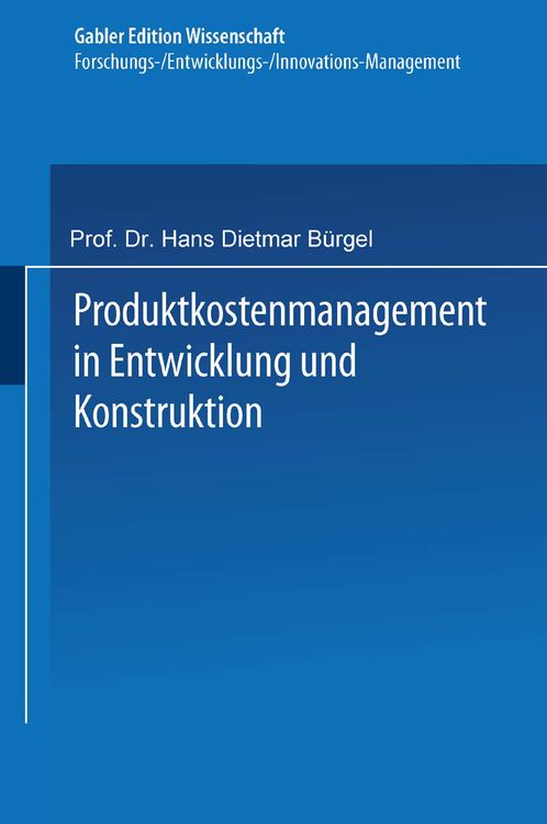 Produktbild: Produktkostenmanagement in Entwicklung und Konstruktion