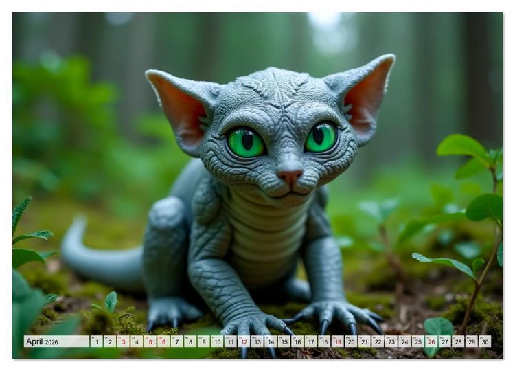 Produktbild: Trolle - Skandinaviens geheime Herrscher (Wandkalender 2026 DIN A4 quer), CALVENDO Monatskalender