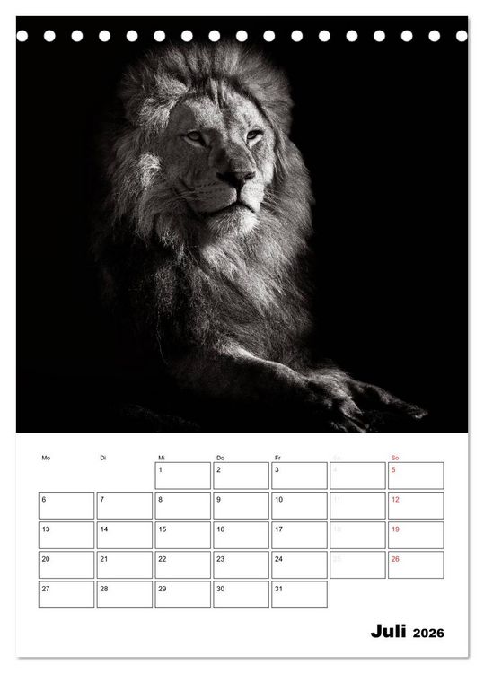 Produktbild: Charakterk&ouml;pfe aus der Welt der Tiere (Tischkalender 2026 DIN A5 hoch), CALVENDO Monatskalender