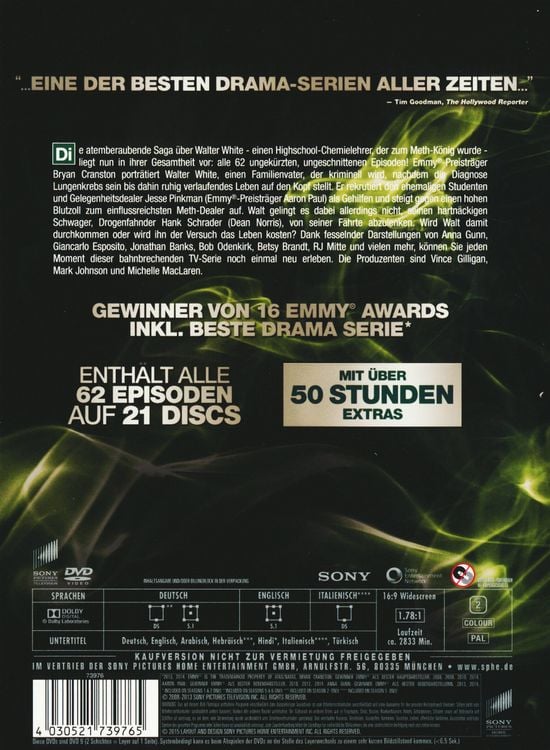 Produktbild: Breaking Bad - Die komplette Serie [21 DVDs]