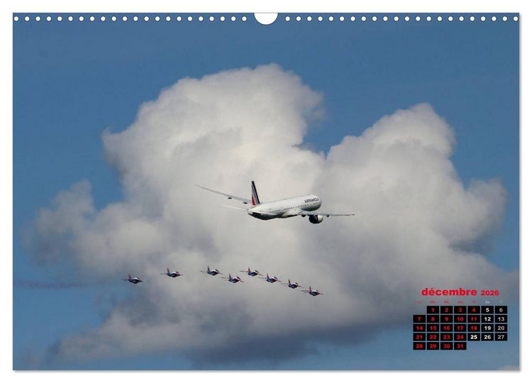 Produktbild: Les ailes fran&ccedil;aises (Calendrier mural 2026 DIN A3 vertical), CALVENDO calendrier mensuel