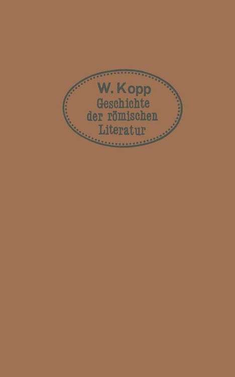 Produktbild: Geschichte der r&ouml;mischen Literatur