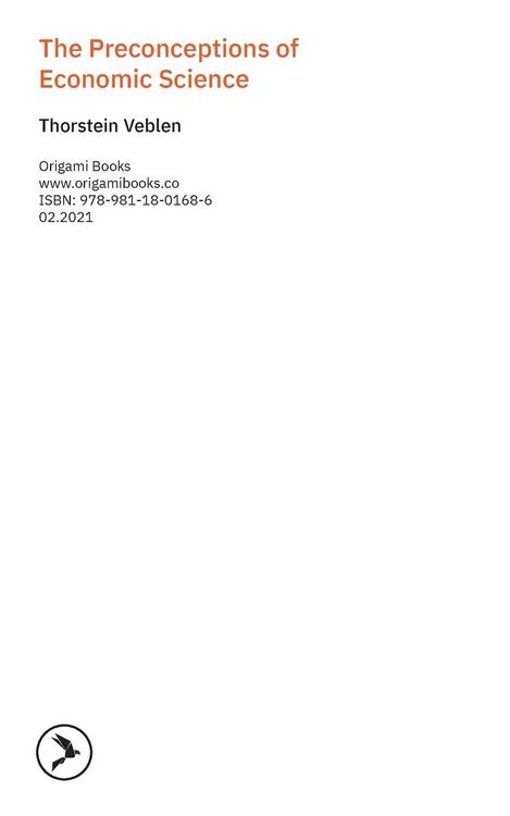 Produktbild: The Preconceptions of Economic Science