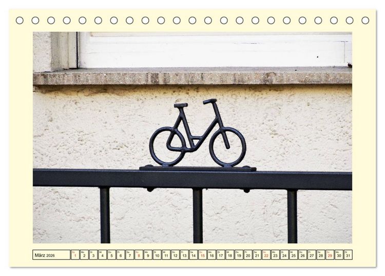 Produktbild: Drahtesel in unseren Stra&szlig;en (Tischkalender 2026 DIN A5 quer), CALVENDO Monatskalender