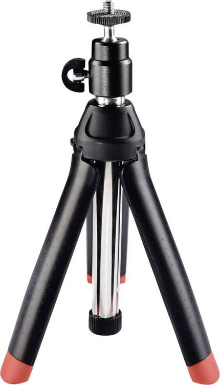 Produktbild: Hama Multi \"4in1\" Tischstativ 1/4 Zoll Arbeitsh&ouml;he=20 - 90 cm Schwarz inkl. Smartphonehalter