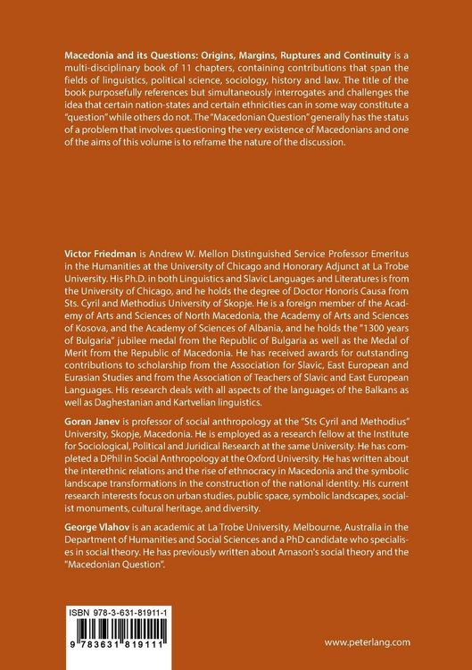 Produktbild: Macedonia & Its Questions