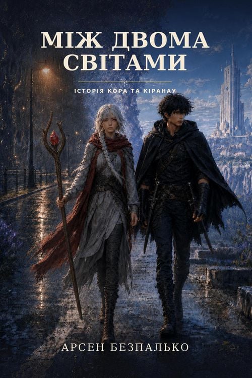 Produktbild: Між двома світами: Історія Кора та Кіранау