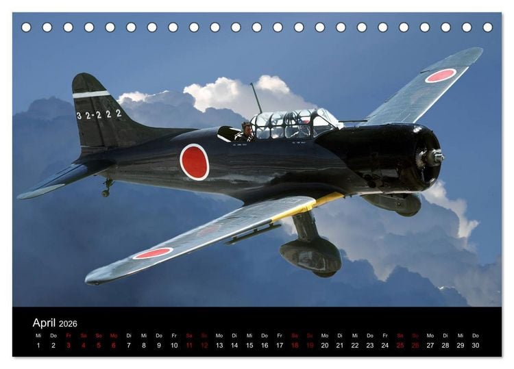 Produktbild: Oldtimer am Himmel (Tischkalender 2026 DIN A5 quer), CALVENDO Monatskalender