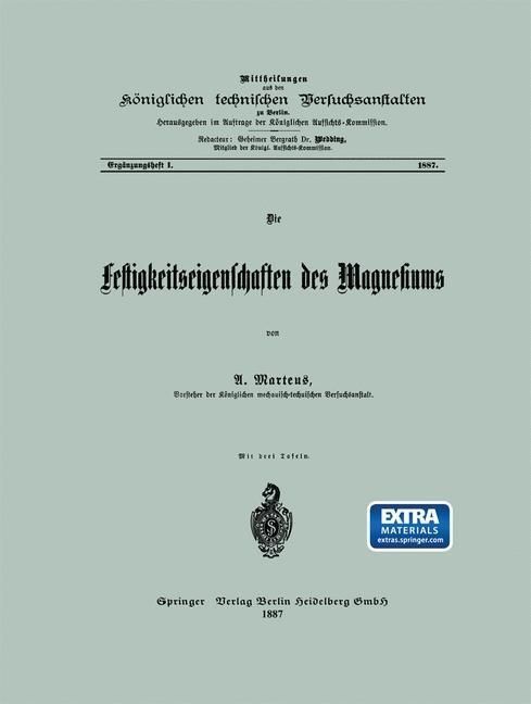Produktbild: Die Festigkeitseigenschaften des Magnesiums
