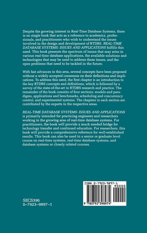 Produktbild: Real-Time Database Systems