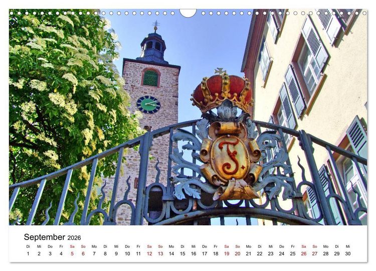 Produktbild: Wiesloch - Spaziergang durch die Altstadt (Wandkalender 2026 DIN A3 quer), CALVENDO Monatskalender