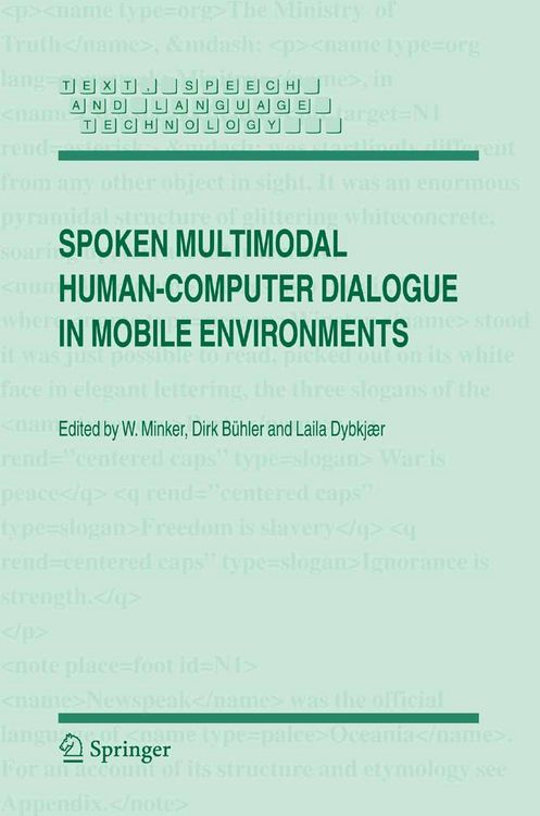 Produktbild: Spoken Multimodal Human-Computer Dialogue in Mobile Environments