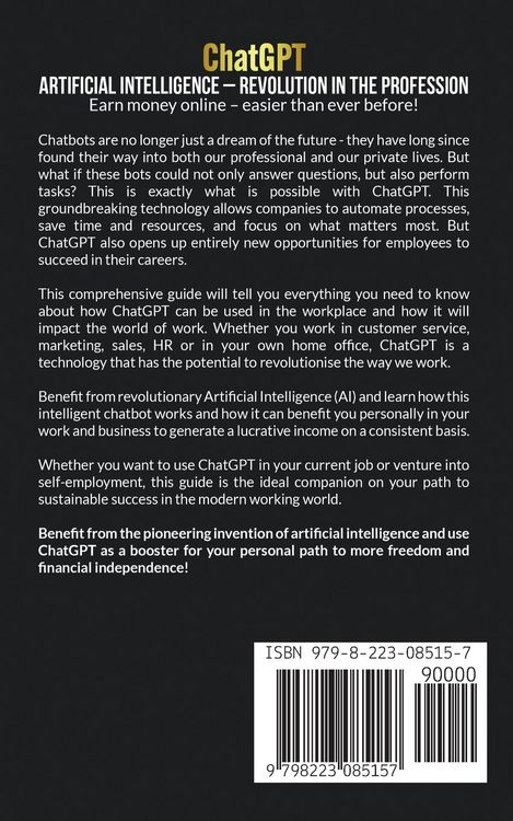 Produktbild: ChatGPT - Artificial Intelligence - Revolution in the profession - Earn money online - easier than ever before!