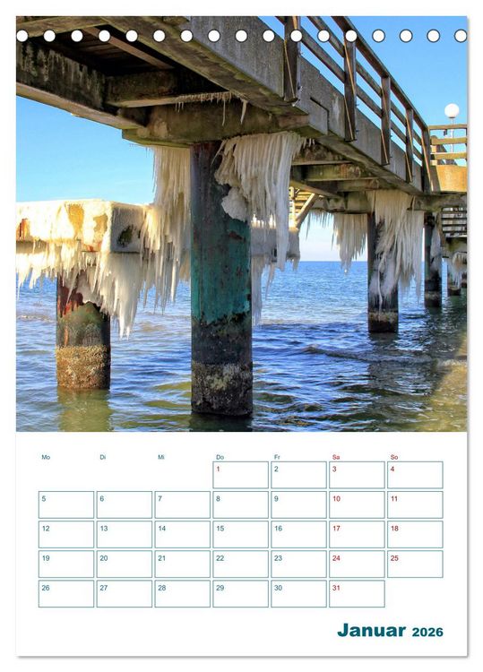 Produktbild: Ostseebad Rerik - Terminplaner (Tischkalender 2026 DIN A5 hoch), CALVENDO Monatskalender