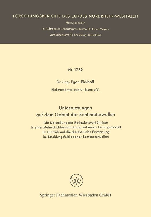 Produktbild: Untersuchungen auf dem Gebiet der Zentimeterwellen