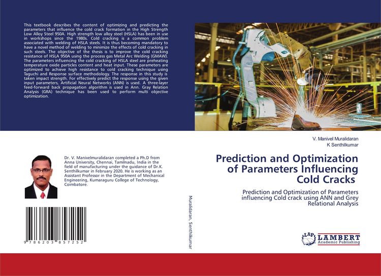 Produktbild: Prediction and Optimization of Parameters Influencing Cold Cracks