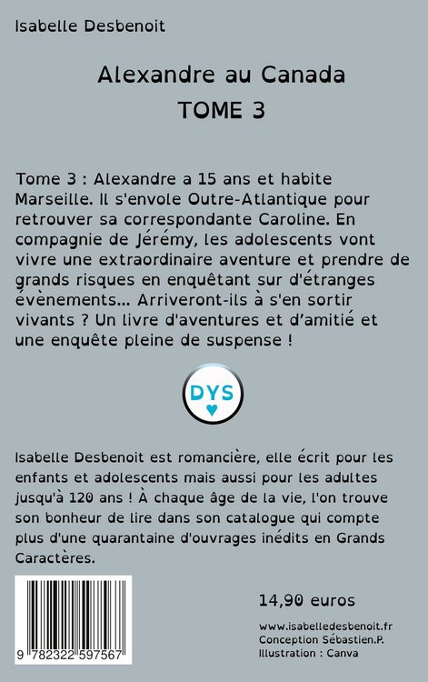Produktbild: Alexandre au Canada tome 3