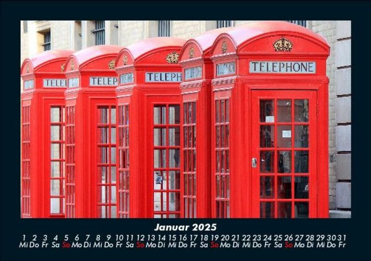 Produktbild: London 2025 Fotokalender DIN A5