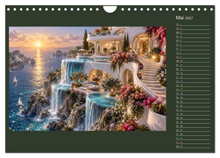 Produktbild: M&auml;rchenh&auml;user von morgen (Wandkalender 2027 DIN A4 quer), CALVENDO Monatskalender