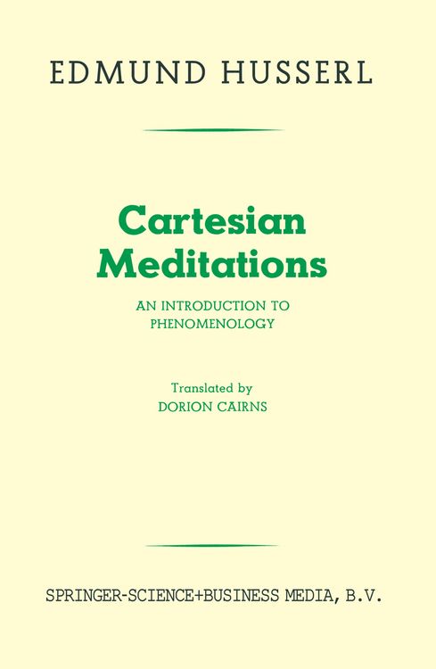 Produktbild: Cartesian Meditations