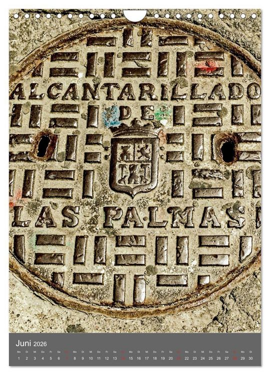 Produktbild: Gullydeckel (Wandkalender 2026 DIN A4 hoch), CALVENDO Monatskalender