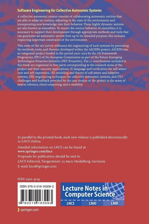 Produktbild: Software Engineering for Collective Autonomic Systems
