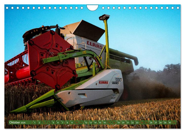 Produktbild: Landwirtschaft - Giganten im Kornfeld (Wandkalender 2026 DIN A4 quer), CALVENDO Monatskalender