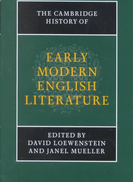 Produktbild: The Cambridge History of Early Modern English Literature