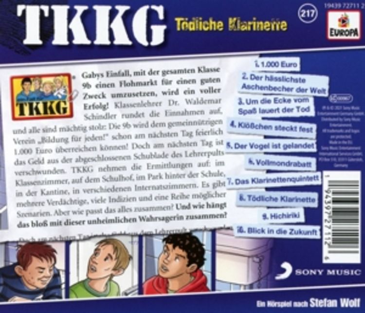 Produktbild: 217/T&ouml;dliche Klarinette