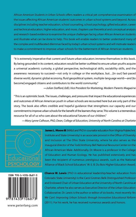 Produktbild: African American Students in Urban Schools