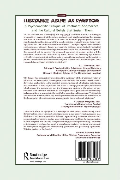 Produktbild: Substance Abuse as Symptom